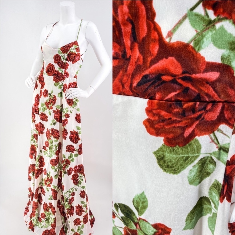 Show Me Your Mumu Women’s Godshaw Goddess Rose Floral Maxi Bridesmaids Dress - Picture 3 of 15